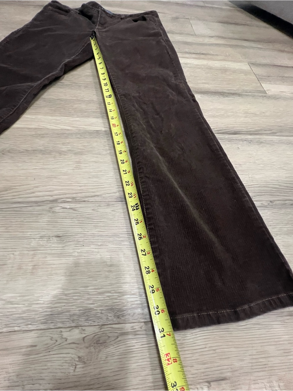 Vintage Polo Jeans Co Ralph Lauren Corduroy Pants Brown Women’s 12 x 32 - Picture 7 of 8
